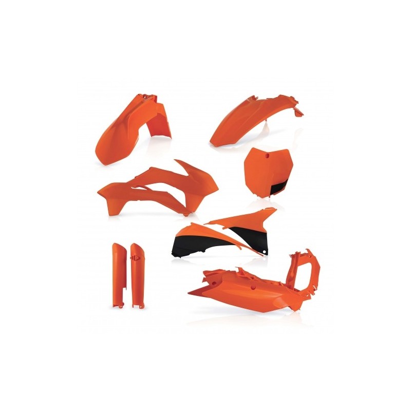 kit de plasticos acerbis 0016874 010 naranja para ktm sx y sx f 2013 2014