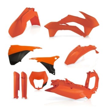 kit de plasticos acerbis 0017204 010 naranja para ktm exc y exc f 2014 2015 2