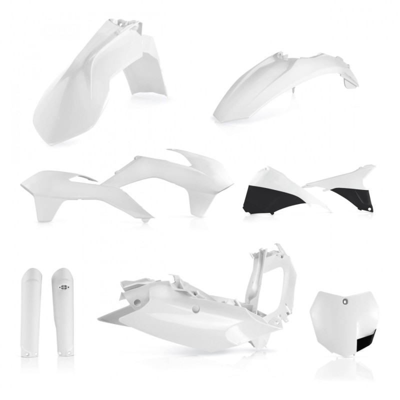 kit de plasticos acerbis 0017843 030 blanco para ktm sx y sx f 2015 2016