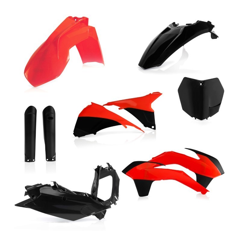 kit de plasticos acerbis 0017844 090 negro para ktm sx 85 2015 2017