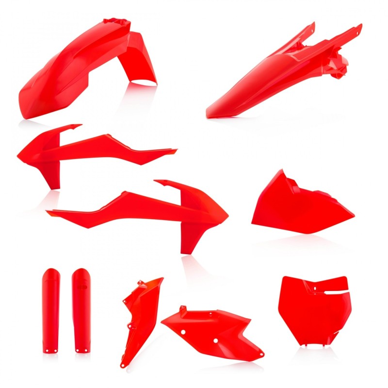 kit de plasticos acerbis 0021741 014 naranja fluor para ktm sx y sx f 2016 2018