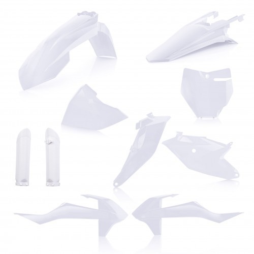 kit de plasticos acerbis 0022933 031 blanco 2 para ktm sx 85 2018 2024