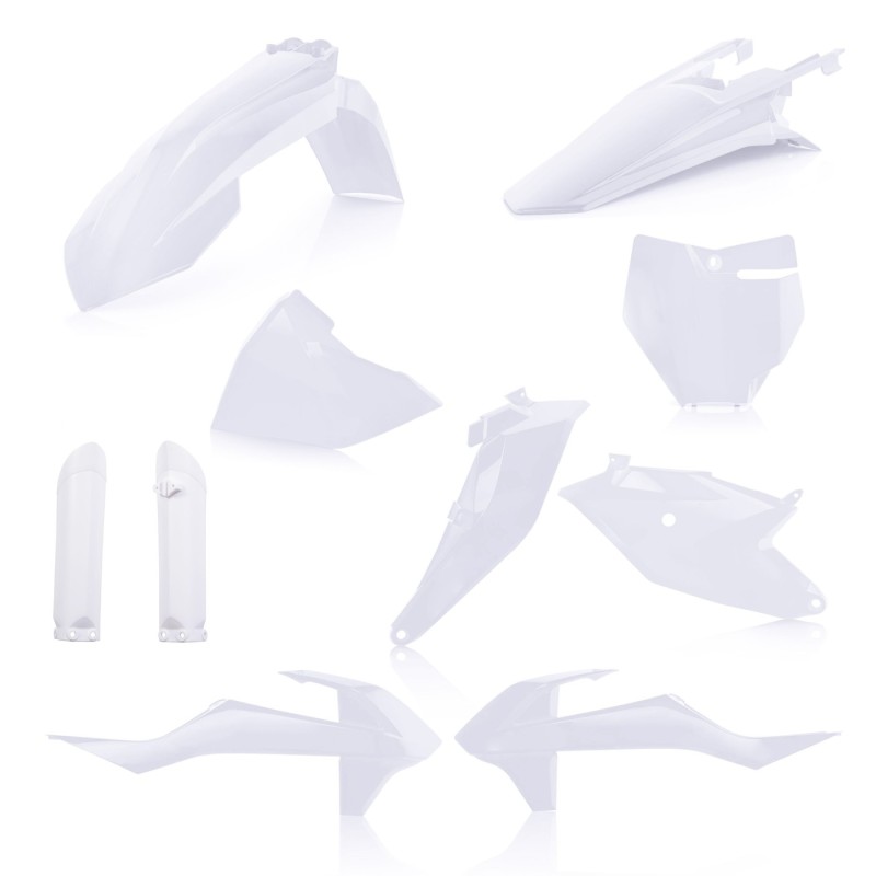 kit de plasticos acerbis 0022933 031 blanco 2 para ktm sx 85 2018 2024
