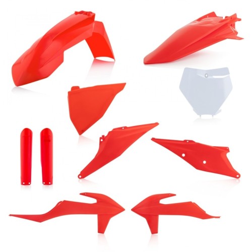 kit de plasticos acerbis 0023479 014 naranja fluor para ktm sx y sx f 2019 2022