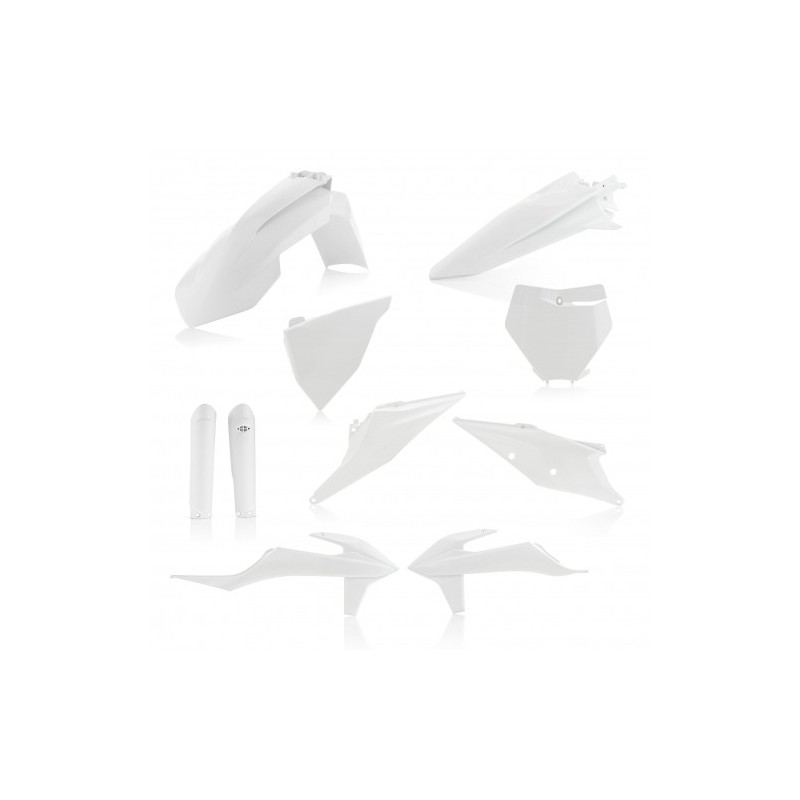kit de plasticos acerbis 0023479 030 blanco para ktm sx y sx f 2019 2022