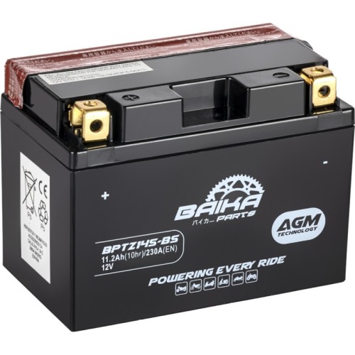 bateria moto agm baika parts ytz14sbs