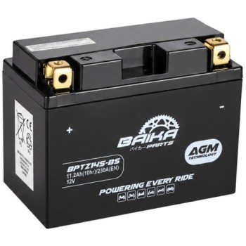 bateria moto sin mantenimiento precargada baika ytz14s bs