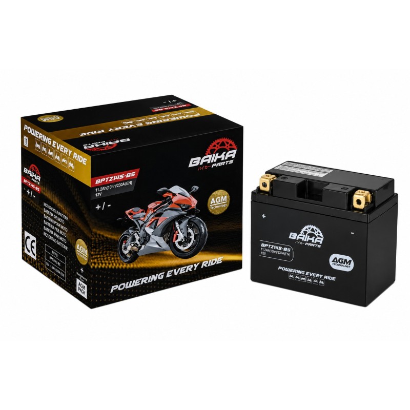 bateria moto sin mantenimiento precargada baika ytz14s bs
