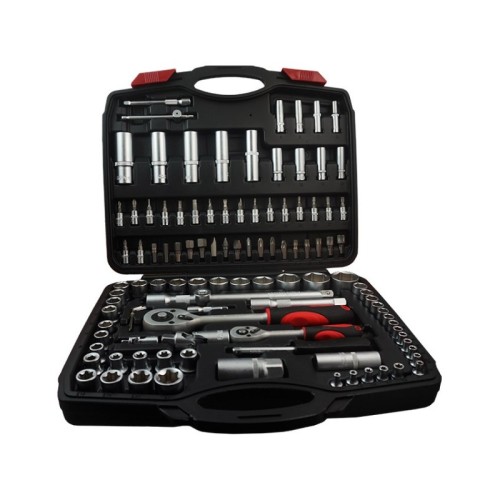 maletin de carraca 1 4 y 1 2 108 piezas toolhub 9023 para taller moto auto