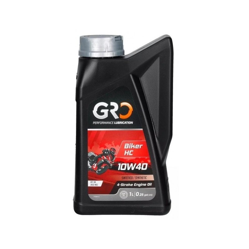 aceite de motor sintetico gro biker hc 10w40 9041190