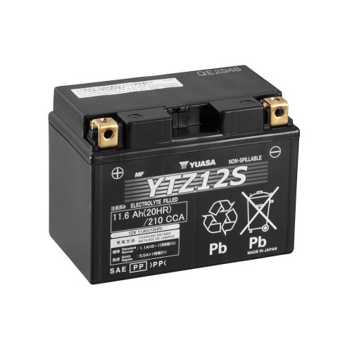 bateria para motocicleta yuasa mf 11 6ah wc ytz12s