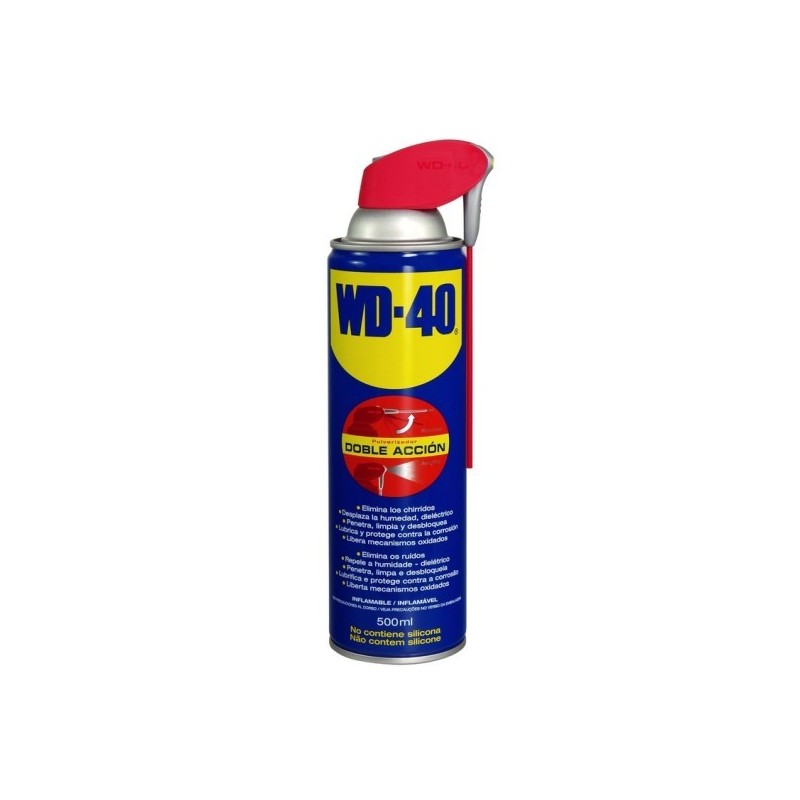 lubricante multiuso wd 40 34034 doble accion spray 500 ml