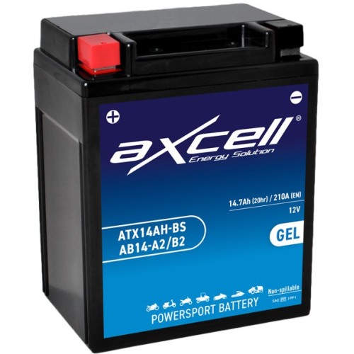 bateria moto axcell gel atx14ah bsab14 a2b2