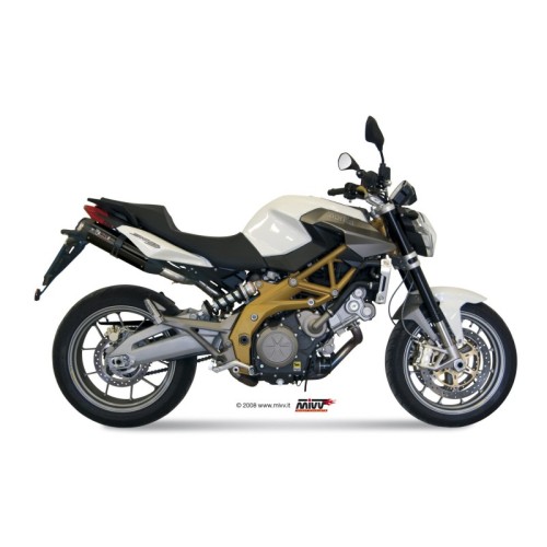 silenciosos mivvsuono acero negro carbon aprilia shiver 750 2008 16 a 006 l9