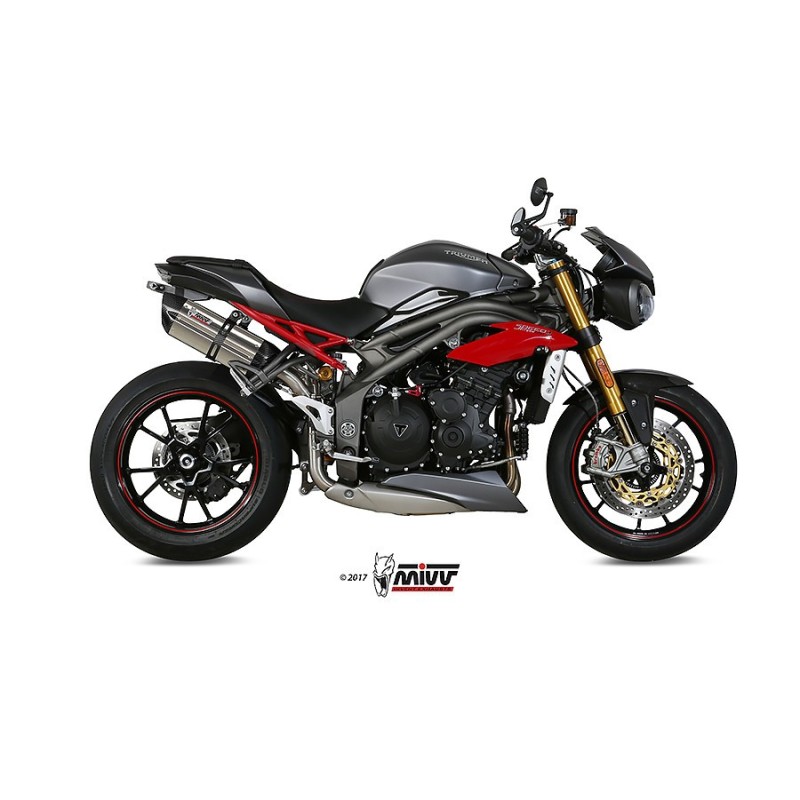 silenciosos mivvsuono st acero carbono triumph speed triple 2016 17 at 016 l7