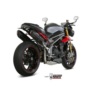 silenciosos mivv suono acero negro carbon triumph speed triple 2016 17 at 016 l9