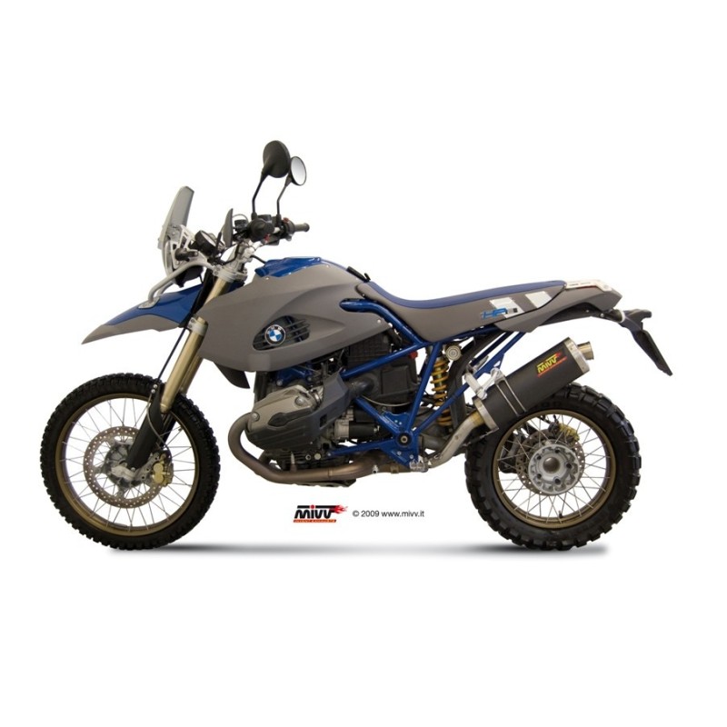 silencioso mivv oval carbono bmw hp2 enduro 2005 09 b 006 le