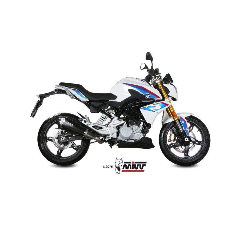 escape completo mivv 1x1 delta race black bmw g 310 r 2018 24 b 032 ldrb