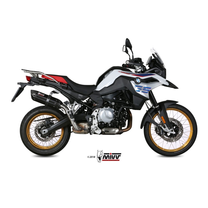 silencioso mivv suono acero negro carbon bmw f 750 gs f 850 gs 2018 24 b 033 l9
