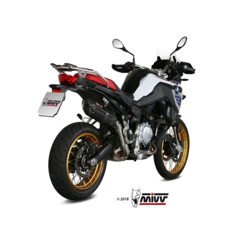 silencioso mivv suono acero negro carbon bmw f 750 gs f 850 gs 2018 24 b 033 l9