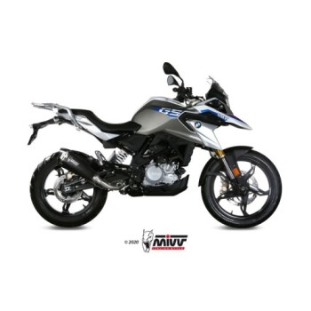 escape completo mivv 1x1 delta race black bmw g 310 gs 2017 24 b 035 ldrb