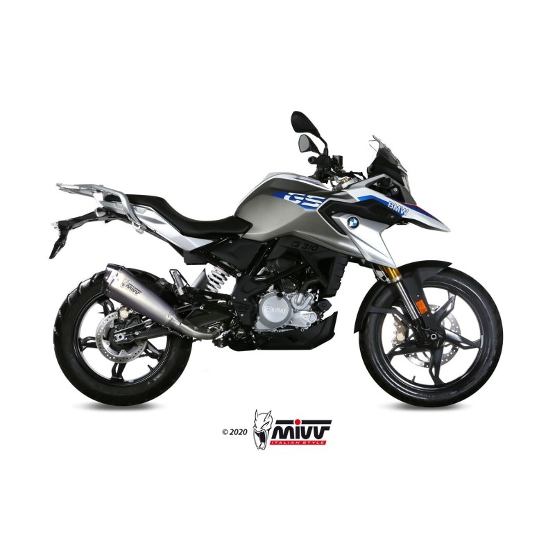 escape completo mivv 1x1 delta race st steel bmw g 310 gs 2017 24 b 035 ldrx