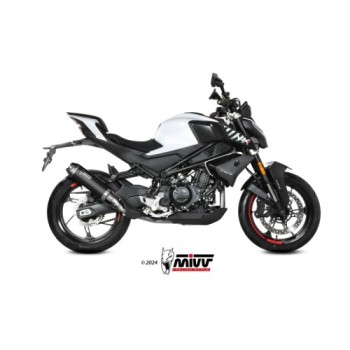 silencioso mivv ak 1 black con tapa de carbono cf moto 450nk 2023 24 cf 004 lzk 2