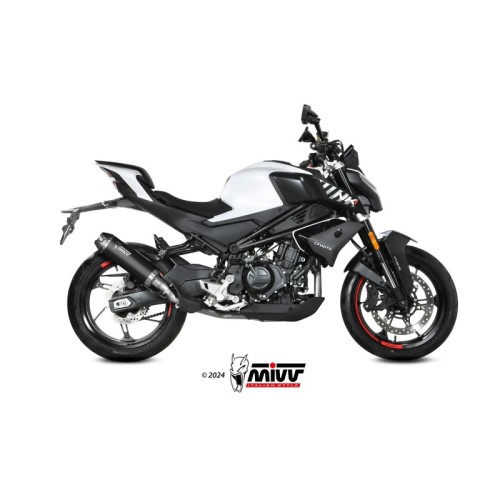 silencioso mivv ak 1 black con tapa de carbono cf moto 450nk 2023 24 cf 004 lzk