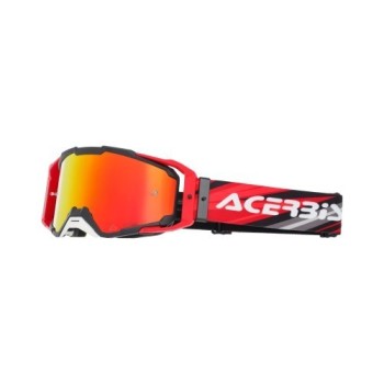 gafas off road acerbis vitrion mirror 0027520 motocross enduro lente espejo negro rojo