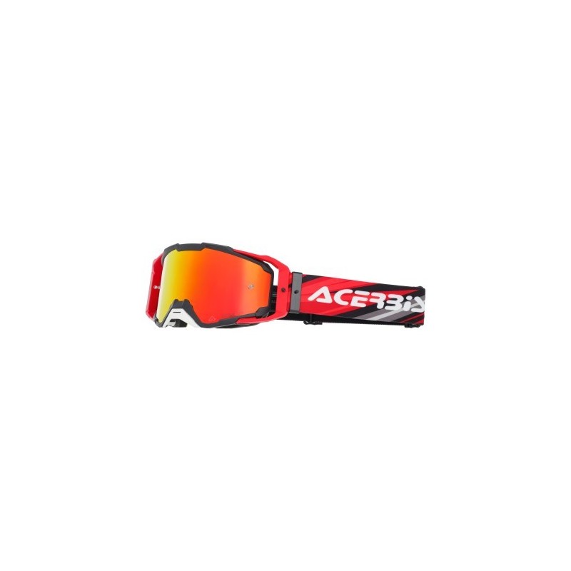 gafas off road acerbis vitrion mirror 0027520 motocross enduro lente espejo negro rojo