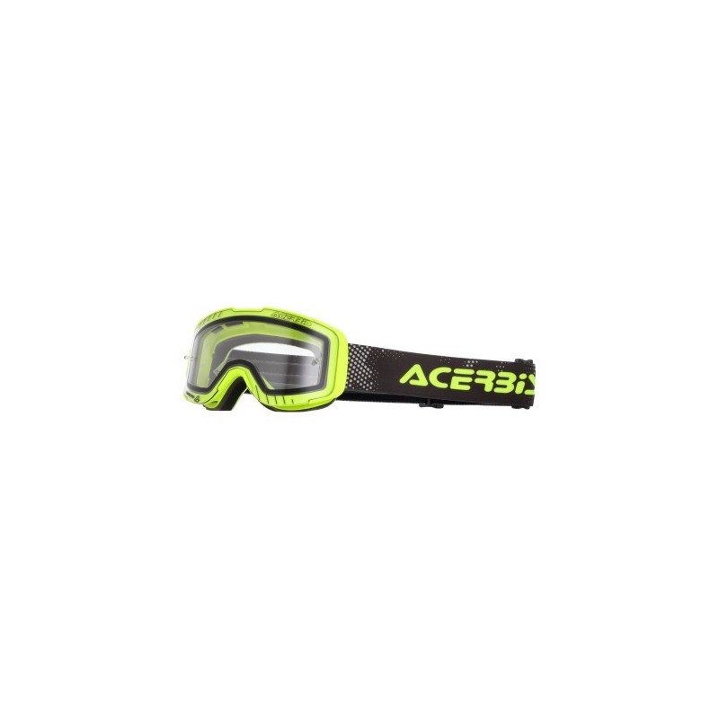 gafas infantiles off road acerbis vanguard kid 0027525 063 amarillo fluor lente transparen