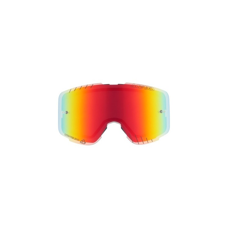 lente espejo acerbis vanguard kid 0027529 110 roja para gafas off road infantiles