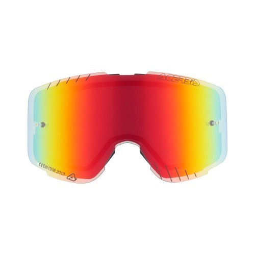 lente espejo acerbis vanguard kid 0027529 110 roja para gafas off road infantiles