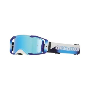 gafas off road acerbis vortex mirror 0027785 motocross enduro lente espejo banco azul