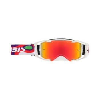 gafas off road acerbis vortex mirror 0027785 motocross enduro lente espejo blanco rojo 2