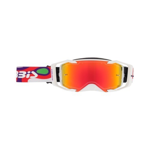 gafas off road acerbis vortex mirror 0027785 motocross enduro lente espejo blanco rojo