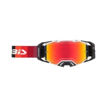 gafas off road acerbis vulcan mirror 0027508 motocross enduro lente espejo negro blanco 2