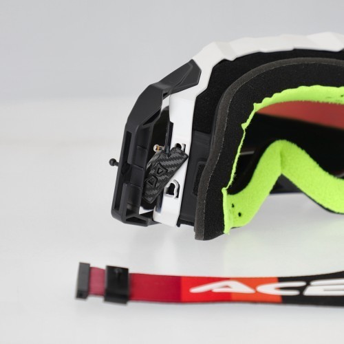 gafas off road acerbis vulcan mirror 0027508 motocross enduro lente espejo negro blanco