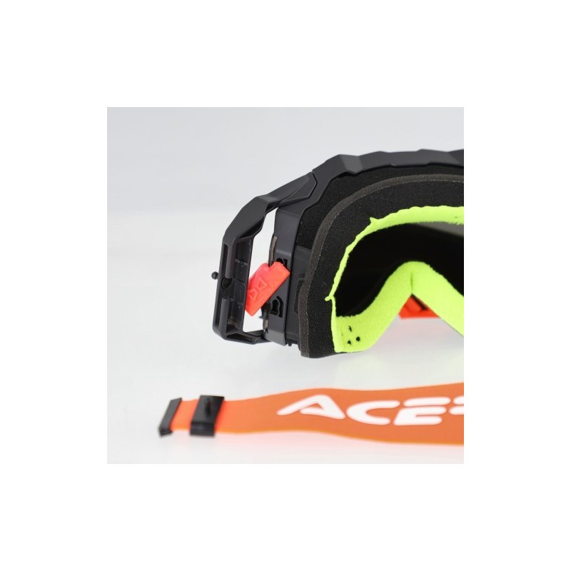 gafas off road acerbis vulcan mirror 0027508 motocross enduro lente espejo naranja