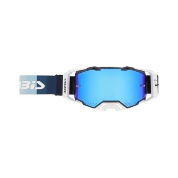 gafas off road acerbis vulcan mirror 0027508 motocross enduro lente espejo blanco neg 2