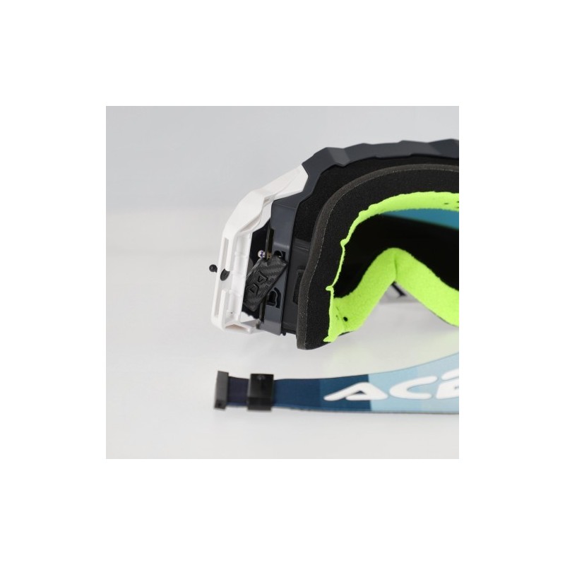 gafas off road acerbis vulcan mirror 0027508 motocross enduro lente espejo blanco neg