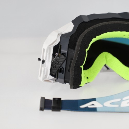gafas off road acerbis vulcan mirror 0027508 motocross enduro lente espejo blanco neg