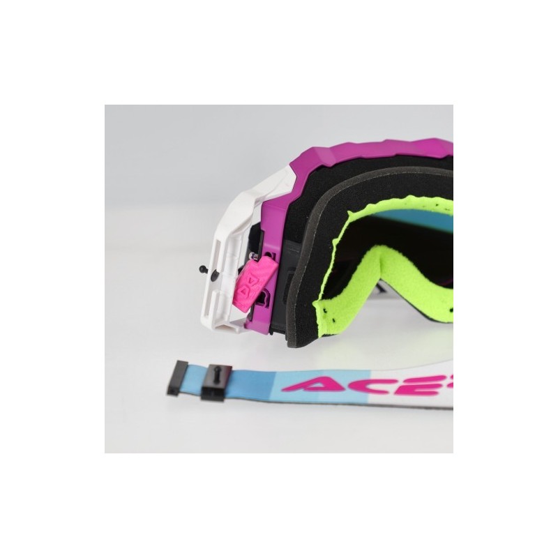 gafas off road acerbis vulcan mirror 0027508 motocross enduro lente espejo purple