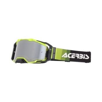 gafas off road acerbis vulcan mirror 0027508 motocross enduro lente espejo negro amarillo