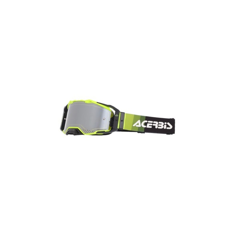 gafas off road acerbis vulcan mirror 0027508 motocross enduro lente espejo negro amarillo