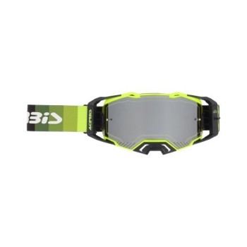 gafas off road acerbis vulcan mirror 0027508 motocross enduro lente espejo negro amarillo 2