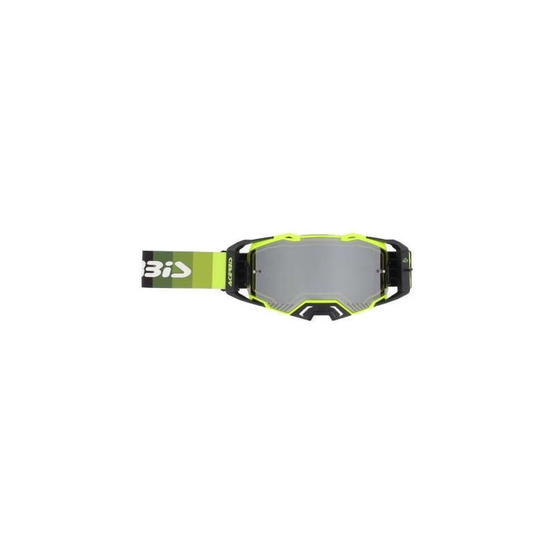 gafas off road acerbis vulcan mirror 0027508 motocross enduro lente espejo negro amarillo