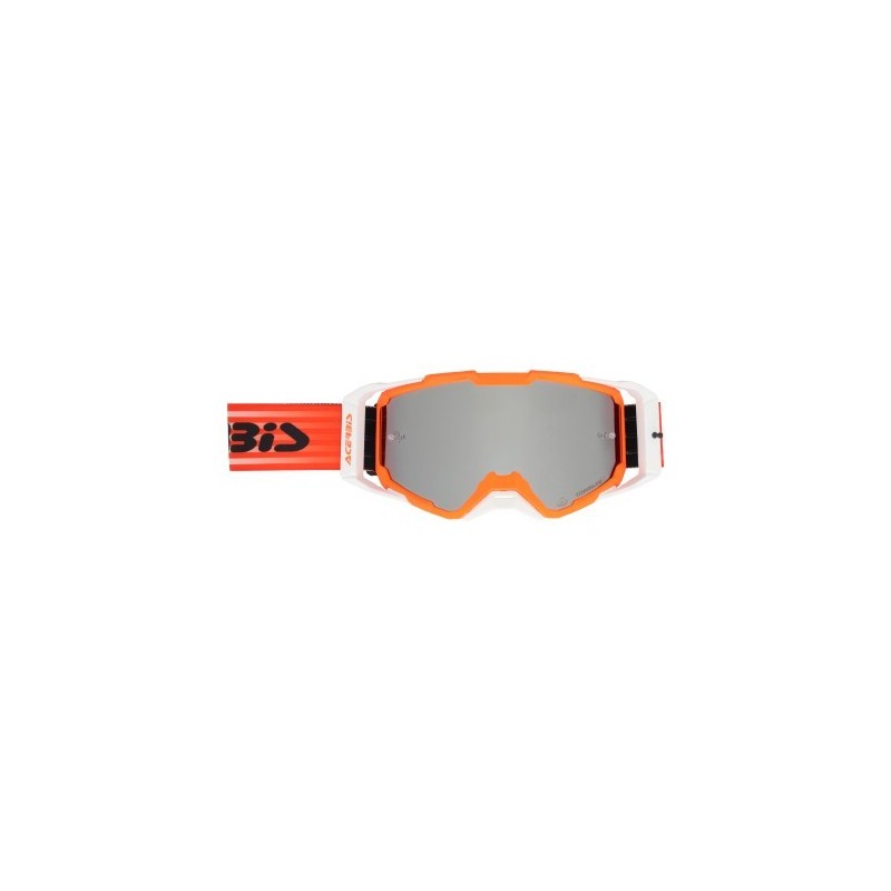 gafas off road acerbis vitrion mirror 0027520 motocross enduro lente espejo naranja negro