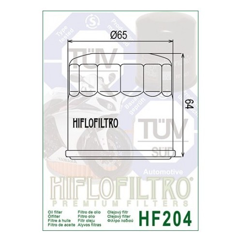 filtro de aceite hf 204 hiflofiltro