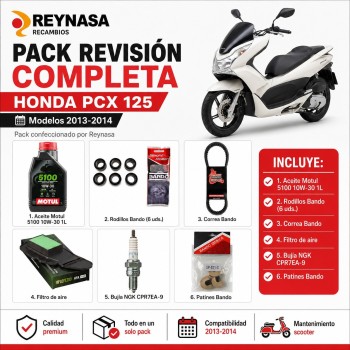 Kit de mantenimiento Honda PCX 125 2013-2014 Motul Bando Hiflofiltro NGK